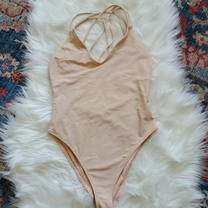 Nude swim onepiece